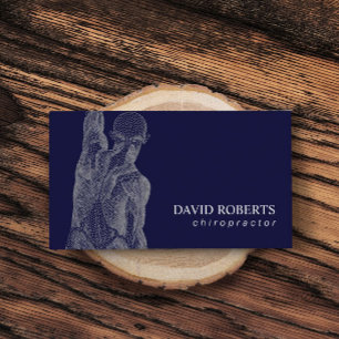 カイロプラクティックカイロプラクターマッサージセラピスト海軍 名刺