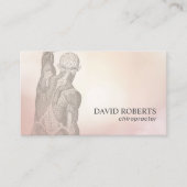 カイロプラクティックカイロプラクターマッサージセラピースパ 名刺 (正面)