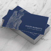 カイロプラクティックカイロプラクターマッサージセラピーネイビー 名刺