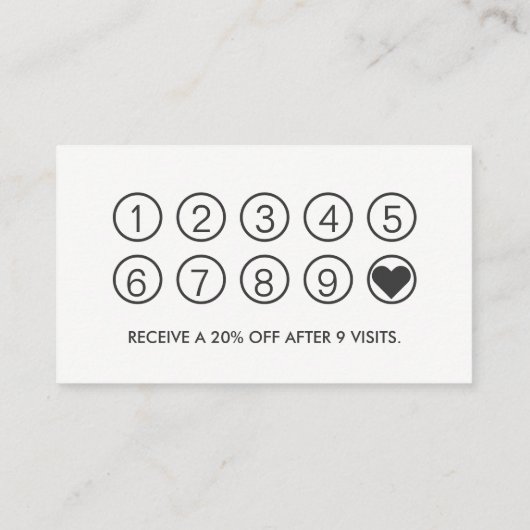 カイロプラクティックカイロプラクターマッサージセラピーロイヤリティ ロイヤリティカード (裏面)