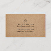 カイロプラクティックカイロプラクターマッサージセラピー事業 名刺 (裏面)