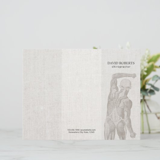 カイロプラクティックカイロプラクターマッサージセラピー3折 (スタンド正面)