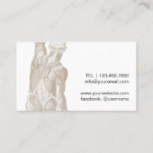 カイロプラクティックカイロプラクターマッサージセラピー 名刺 (裏面)