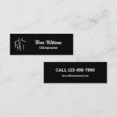 カイロプラクティックカイロプラクターマッサージ手動セラピスト スキニー名刺 (正面/裏面)