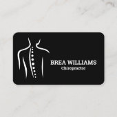 カイロプラクティックカイロプラクターマッサージ手動セラピスト 名刺 (正面)