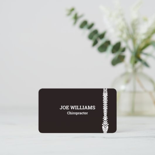 カイロプラクティックカイロプラクターマッサージ手動セラピスト 名刺 (スタンド正面)
