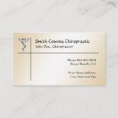 カイロプラクティックカイロプラクター名刺 名刺 (正面)