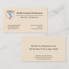カイロプラクティックカイロプラクター名刺 名刺