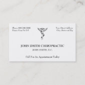 カイロプラクティックカイロプラクター名刺 名刺 (正面)