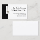 カイロプラクティックカイロプラクター椎骨メディカルカード 名刺 (正面/裏面)