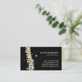 カイロプラクティックカイロプラクター白熱［赤熱］光を放つ背 予約カード (スタンド正面)