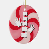 カイロプラクティックキャンデーのクリスマスのオーナメント セラミックオーナメント (右)