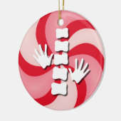 カイロプラクティックキャンデーのクリスマスのオーナメント セラミックオーナメント (左)