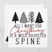 カイロプラクティッククリスマスカード、カイロプラクティックカード サンキューカード