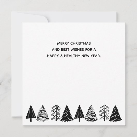 カイロプラクティッククリスマスカード、カイロプラクティックカード サンキューカード (裏面)