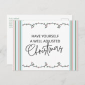 カイロプラクティッククリスマスカード、カイロプラクティック、チロ ポストカード (正面/裏面)