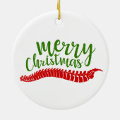 カイロプラクティッククリスマス、カイロプラクティックギフト、チロ セラミックオーナメント (裏面)