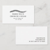 カイロプラクティッククリニックの健康と健康 名刺 (正面/裏面)