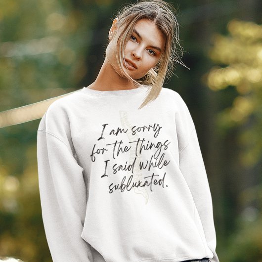 カイロプラクティッククルーネック、カイロプラクティックギフト、 スウェットシャツ