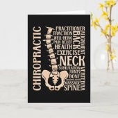 カイロプラクティックスパインセラピストカイロプラクターチロ カード (黄色い花)
