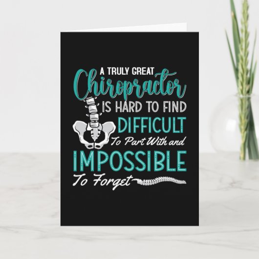 カイロプラクティックスパイントゥル素晴らしカイロプラクターチロ カード (正面)