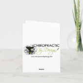 カイロプラクティックスパインポップ・アートのアートノートカード カード (裏面)