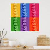 カイロプラクティックスパインポップ・アートのアートプリント ポスター (キッチン)