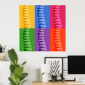 カイロプラクティックスパインポップ・アートのアートプリント ポスター (ホームオフィス)