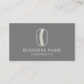 カイロプラクティックスパインロゴプロフェッショナルカイロプラクター 名刺 (正面)