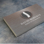 カイロプラクティックスパインロゴヴィンテージメタルカイロプラクター 名刺