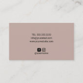 カイロプラクティックスパイン&バタフライロゴカイロプラクター 名刺 (裏面)