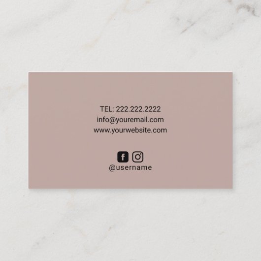 カイロプラクティックスパイン&バタフライロゴカイロプラクター  名刺 (裏面)