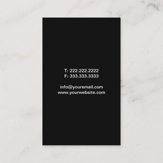 カイロプラクティックスパイン&ヒーリングハンドカイロプラクター 名刺 (裏面)