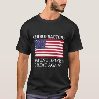 カイロプラクティックスピニング素晴らしリニューカイロプラクト Tシャツ