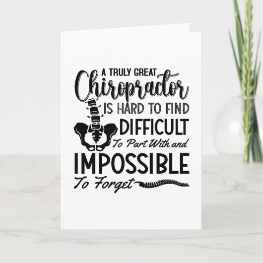 カイロプラクティックチロスパイントゥル素晴らしカイロプラクター カード (正面)
