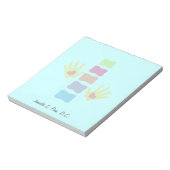 カイロプラクティックハンズスパインパーソナライズされたメモ帳 ノートパッド (回転)