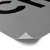 カイロプラクティックハンドプリントポスター36x12 ポスター (角)