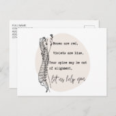 カイロプラクティックバレンタインデーカイロプラクティックチロ ポストカード (正面/裏面)