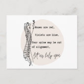 カイロプラクティックバレンタインデーカイロプラクティックチロ ポストカード (正面)