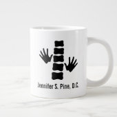 カイロプラクティックパーソナライズされたカイロプラクター ジャンボコーヒーマグカップ (右)