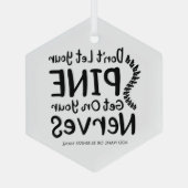 カイロプラクティックビジネスクリスマスホリデー同僚 ガラスオーナメント (裏面)