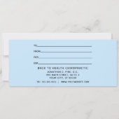 カイロプラクティックブルースパインホリデーギフト証明書 (裏面)