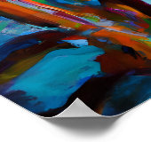 カイロプラクティックプリント:抽象芸術油スタイル脊髄プリント ポスター (角)