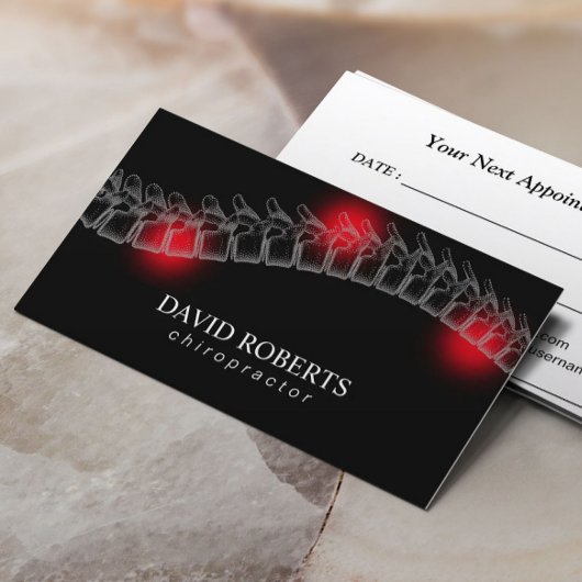 カイロプラクティックプロフェッショナルカイロプラクターセラピスト 予約カード