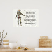 カイロプラクティックヘルス引用文とことわざ ポスター (キッチン)