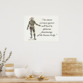 カイロプラクティックヘルス引用文とことわざ ポスター (キッチン)