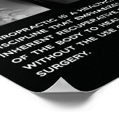 カイロプラクティックポスターの定義 ポスター (角)