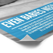 カイロプラクティックポスター – 乳児にも調整が必要 ポスター (角)