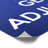 カイロプラクティックポスタ保ー – 落ち着いて調整 ポスター (角)