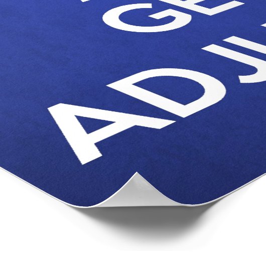 カイロプラクティックポスタ保ー – 落ち着いて調整 ポスター (角)